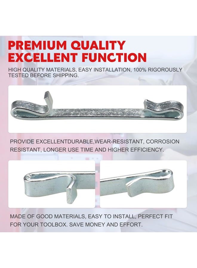 TERUIPE 12 Pcs Early 2'' Double Loop Style Tool Box Drawer Slide Retaining Keeper Clips - Image 3