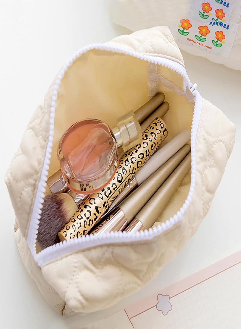 GGOOT 5 Pcs Student Pencil Bag,Plush Short Pencil Case Large Capacity Pillow Bag - School College Office Pen Organizer Girls Plush Pencil Bag School Supplies Stationery Box Cosmetic Bag - Image 2
