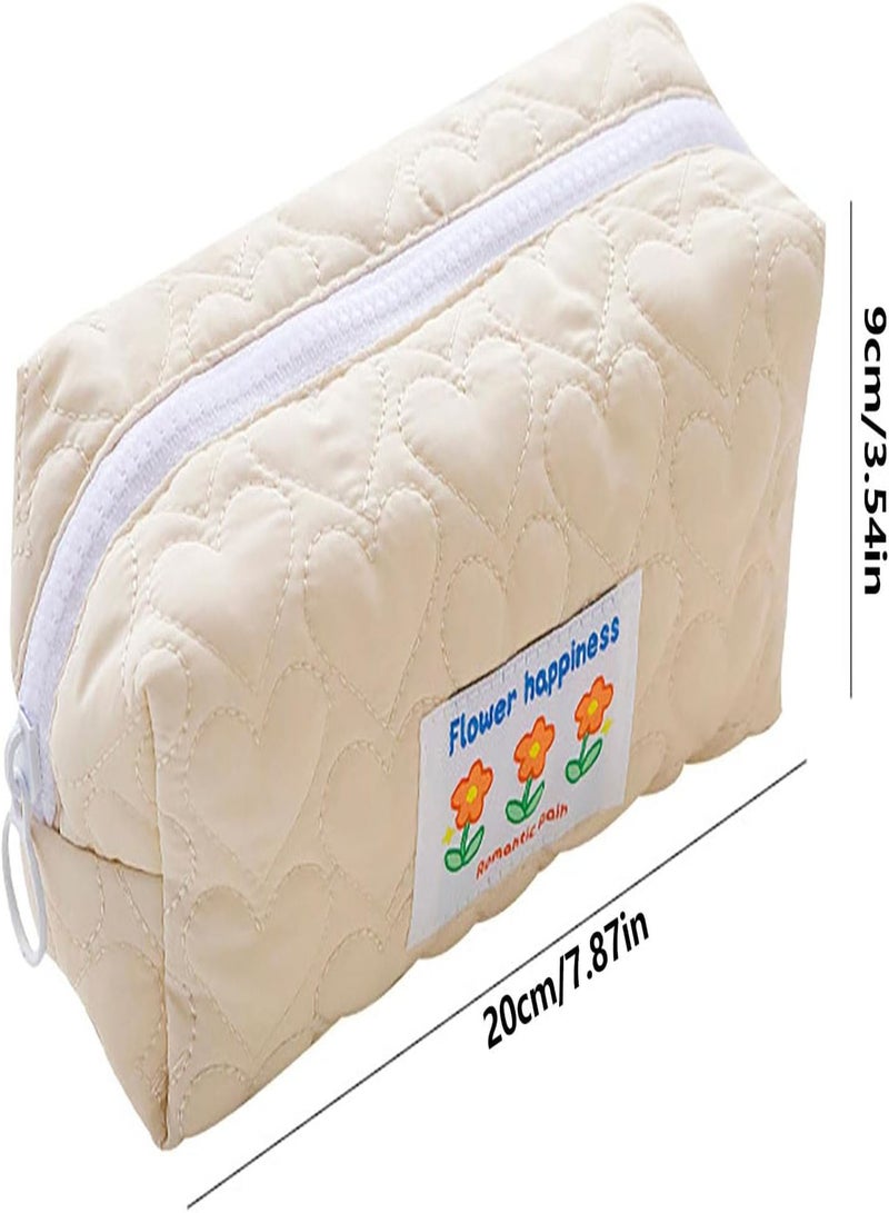GGOOT 5 Pcs Student Pencil Bag,Plush Short Pencil Case Large Capacity Pillow Bag - School College Office Pen Organizer Girls Plush Pencil Bag School Supplies Stationery Box Cosmetic Bag - Image 4