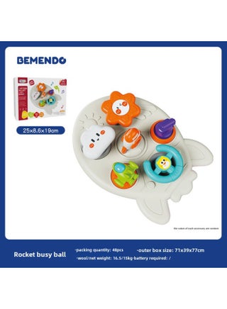 Infant Busy Hand Grasping Ball Puzzle Grasping Touch Ball Soothing Soft Rubber Rattle Toy For 0-1 Years Old Early Childhood Education Baby-Color:Rocket Busy Board - pzsku/Z1BF23BA2C1F21BAB0E4BZ/45/1746218410/89e9ef9a-64d3-402b-9966-b64e43293283