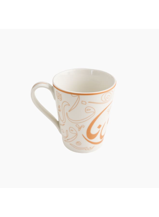 Zinnia Rosa By Zinnia  Sharaftona Mug – Gold Porcelain – Elegant Coffee Mug - Image 3