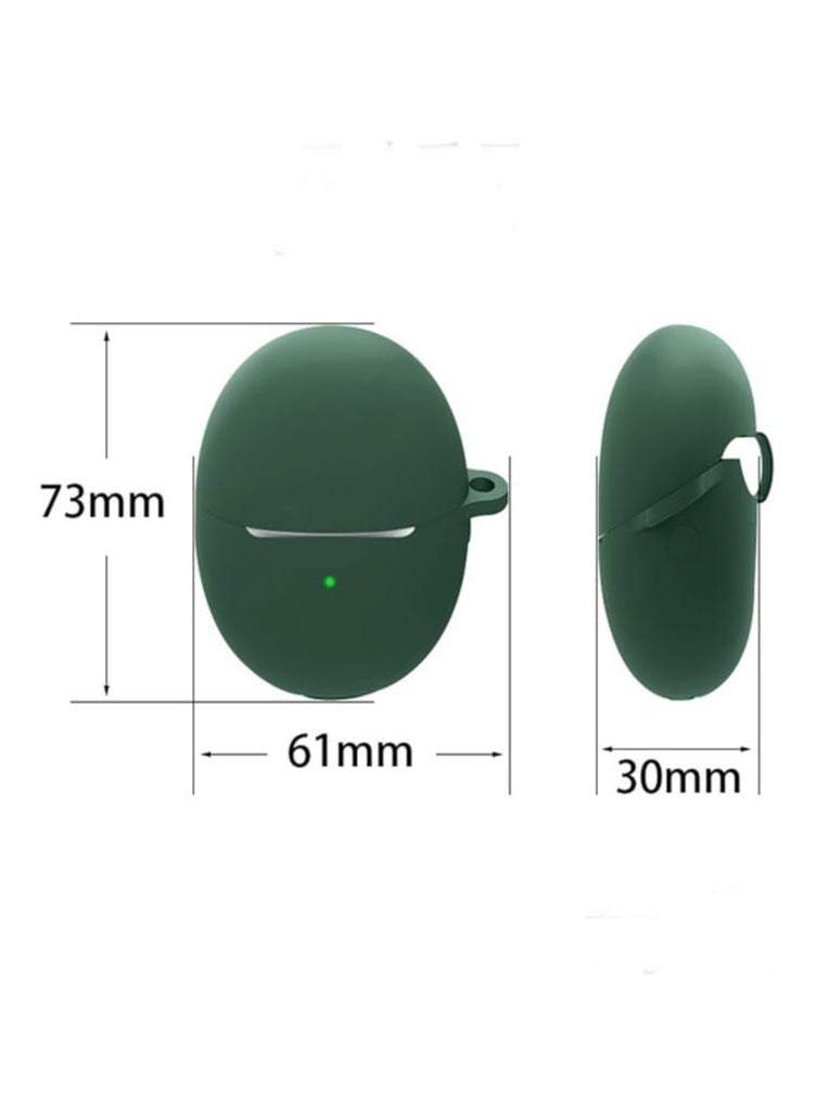 Generic Silicone Protective  Case for Huawei FreeBuds 5 with Keychain Cover (Black)  - Image 2