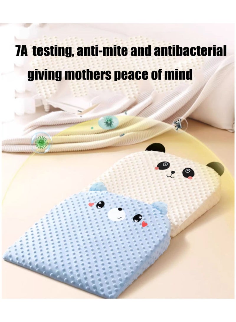 Arabest Crib Wedge for Reflux Baby Sleep Memory Foam Sleeping Wedge Nursery Pillow Infant Sleep Positioner Baby Crib Inclines Mattress 10-Degree Incline - Image 4
