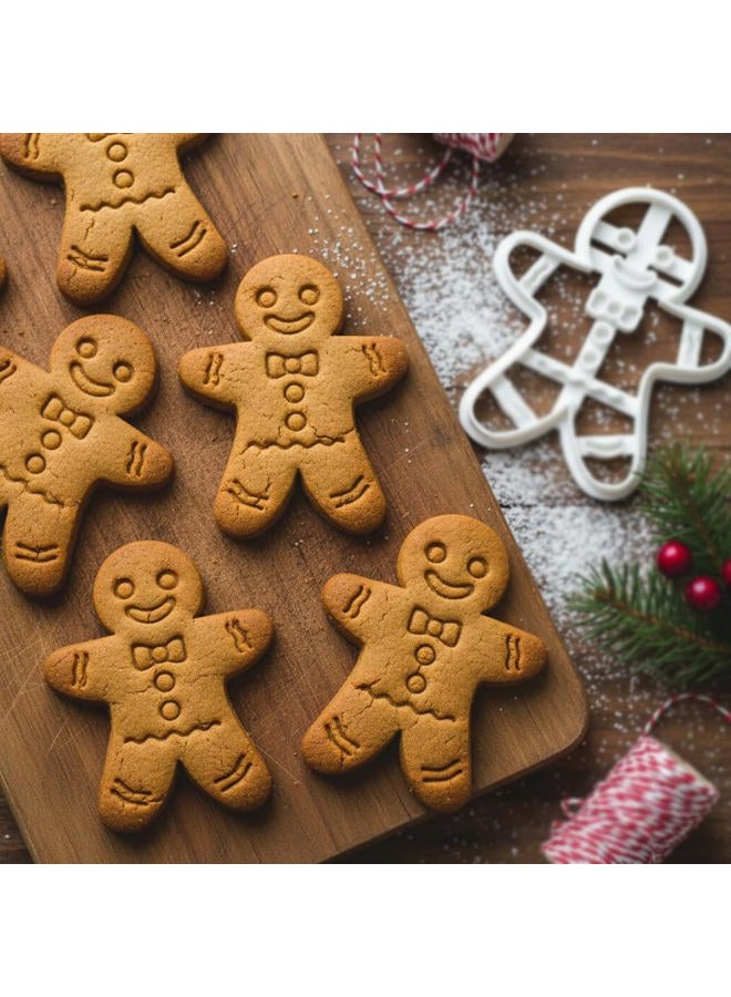 Bakerlogy Happy Gingerbread Man Cookie Cutter, 1 Piece - - Image 5