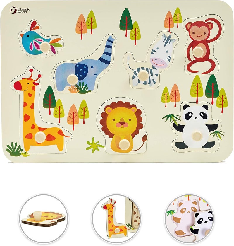 Classic World - Zoo Puzzle - 8 Pcs - Image 4