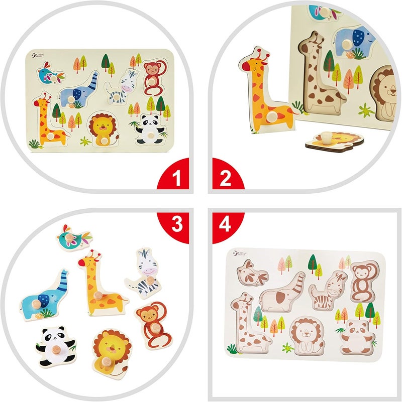 Classic World - Zoo Puzzle - 8 Pcs - Image 5