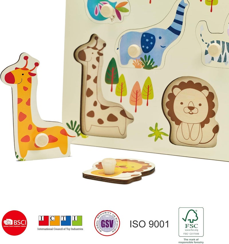 Classic World - Zoo Puzzle - 8 Pcs - Image 2
