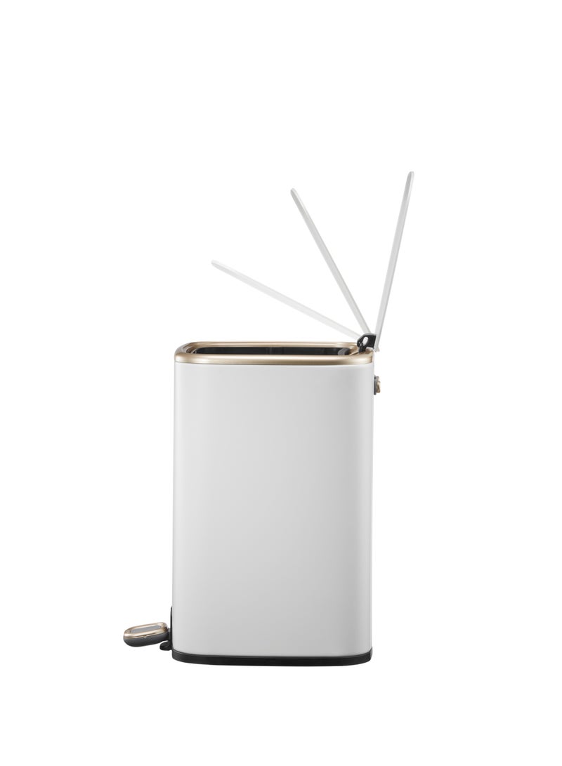 ORCHID EKO 9L CUBO STAINLESS STEEL BIN WHITE - Image 4