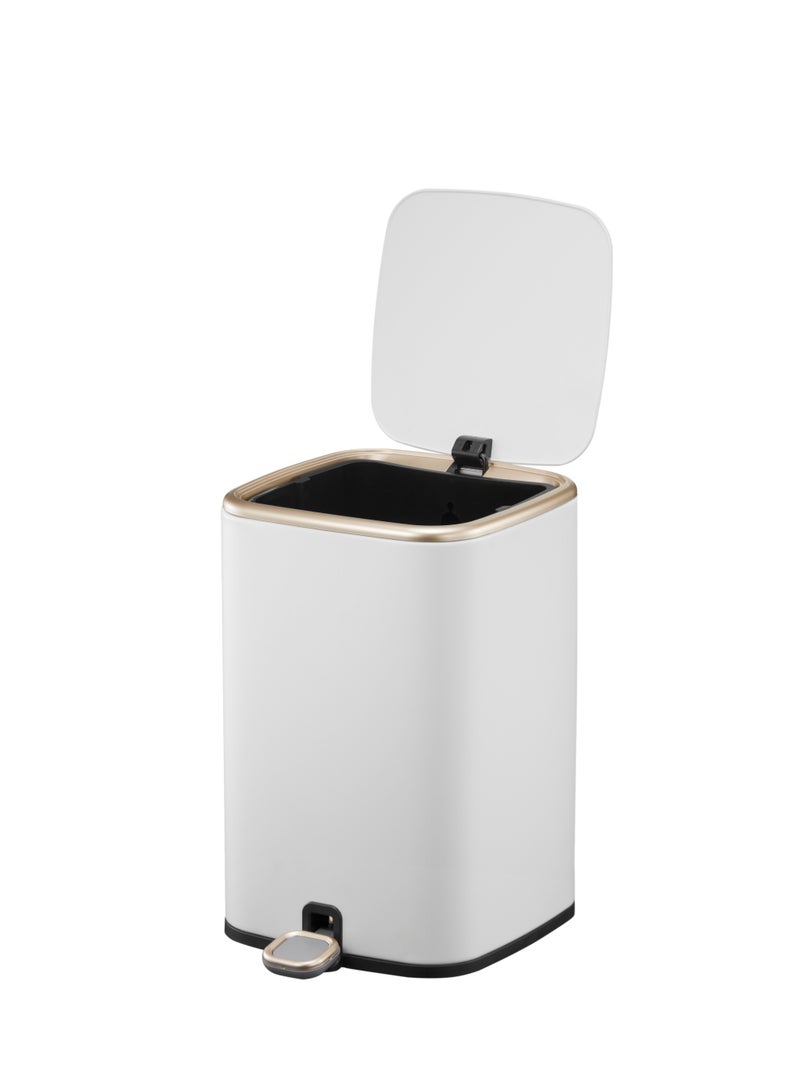 ORCHID EKO 9L CUBO STAINLESS STEEL BIN WHITE - Image 2
