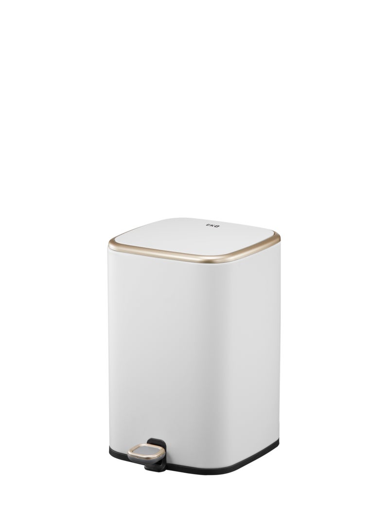 ORCHID EKO 9L CUBO STAINLESS STEEL BIN WHITE - Image 1