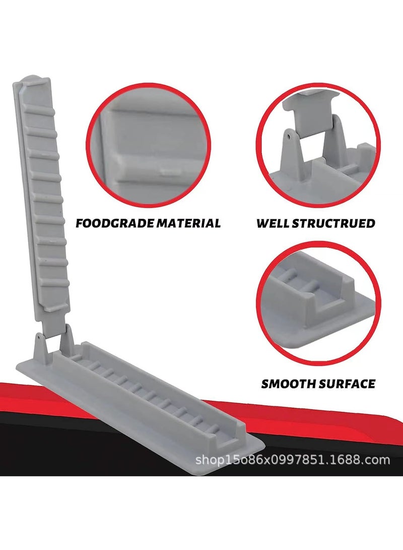 عام قطعتان من مكبس صنع الكباب | قالب كباب يدوي لصنع أسياخ كباب مشوية بلا لصق، سهل التنظيف، شكّل كفتة الكباب مثل طاهٍ تقليدي. - Image 2
