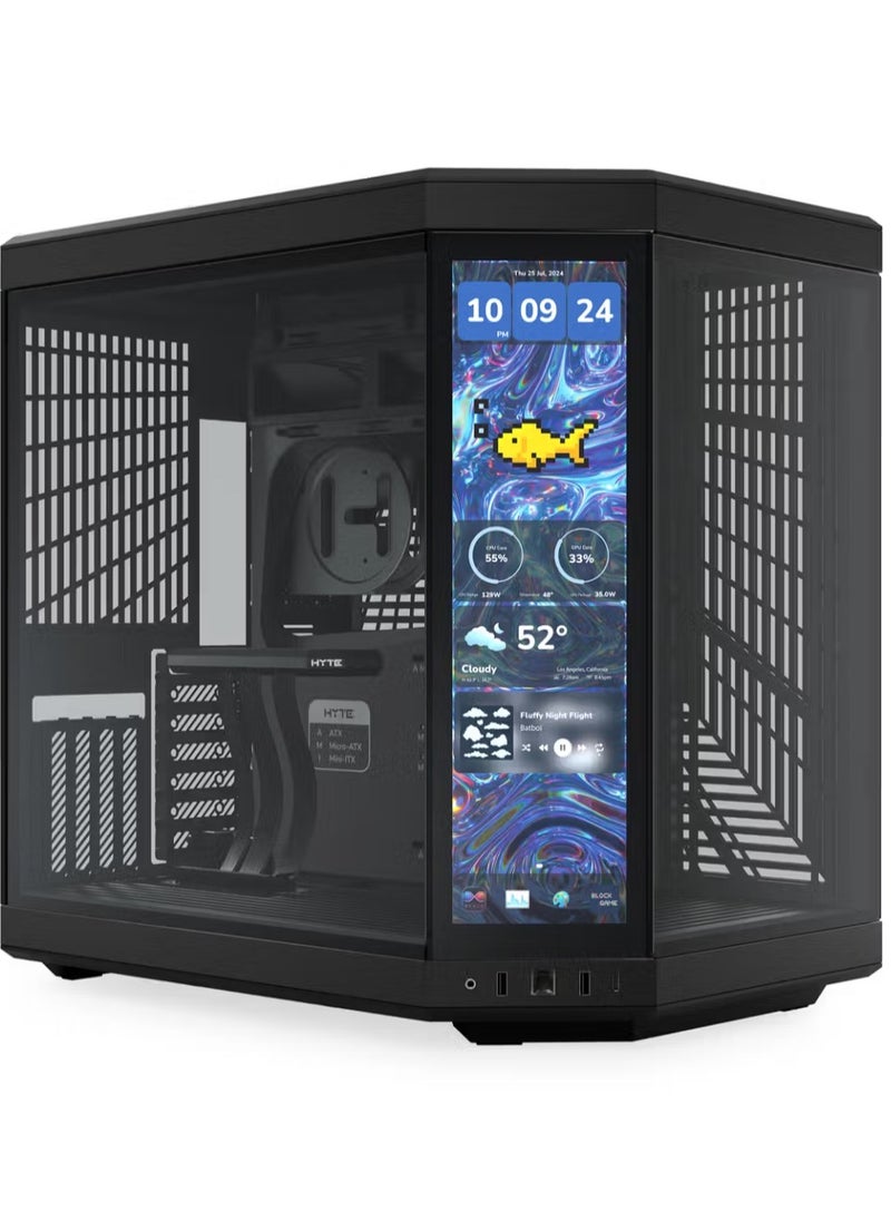 HYTE HYTE Y70 Touch Infinite Dual Chamber Mid-Tower ATX Case - Black  - Image 1