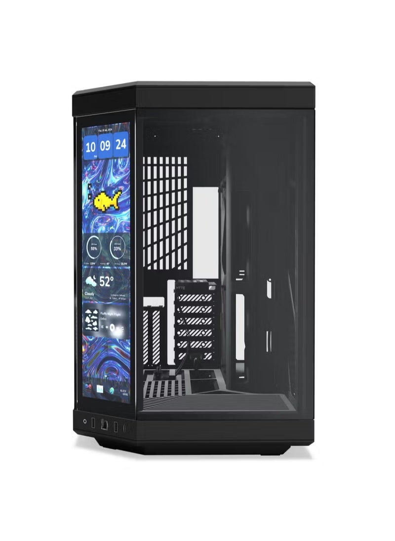 HYTE HYTE Y70 Touch Infinite Dual Chamber Mid-Tower ATX Case - Black  - Image 2