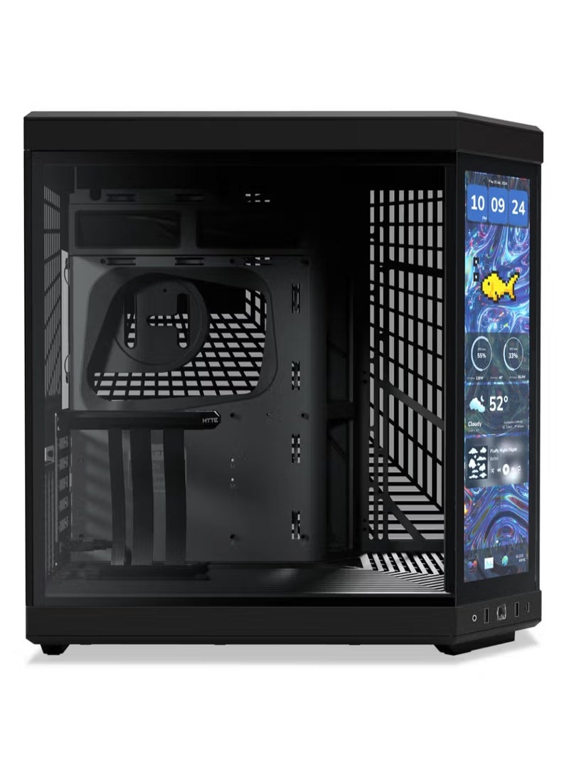 HYTE HYTE Y70 Touch Infinite Dual Chamber Mid-Tower ATX Case - Black  - Image 3