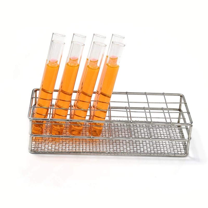 ULAB Stainless Steel Test Tube Rack, Wire Constructed, 24 Places, Suitable for Tubes of Dia.≤25mm, UTR1010 - Image 5