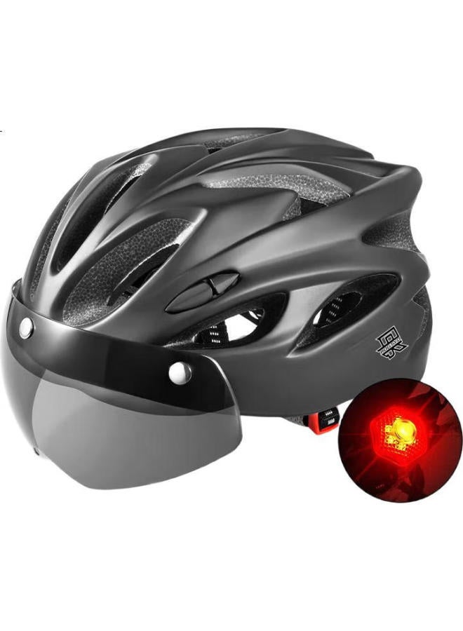 Rogtyo Integrated Bicycle Helmet With Visor, Cycling Helmet, Bike Cap For Men And Women, Mountain And Road Bike Safety Helmet - Image 1