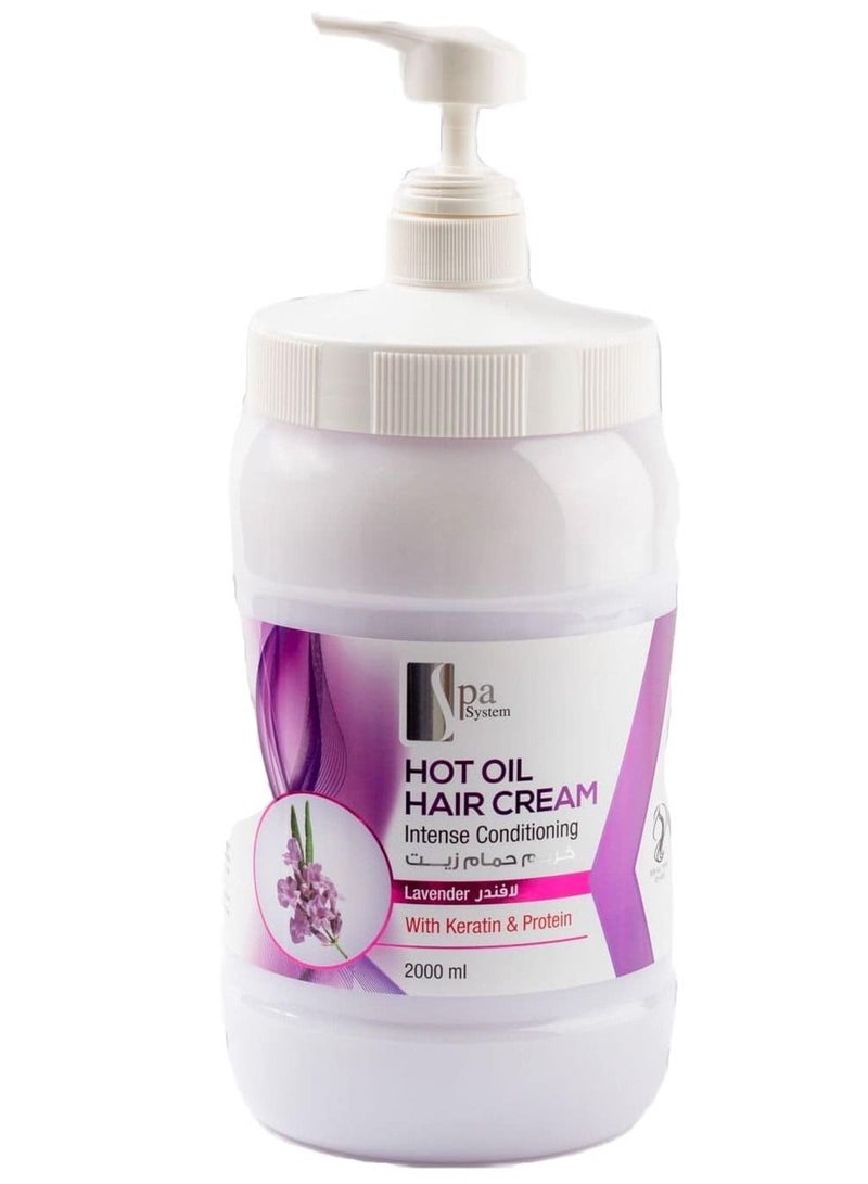 Spa System Hot Oil Hair Cream Intense Conditioning  Lavender