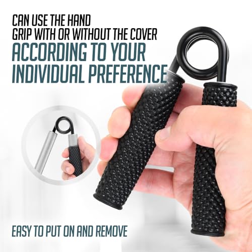 Logest Metal Hand Grip Set, 100LB-200LB 3 Pack No Slip Heavy-Duty Grip Strengthener with Gift Box, Great Wrist & Forearm Hand Exerciser, Home Gym, Hand Gripper Grip Strength Trainer - Image 2