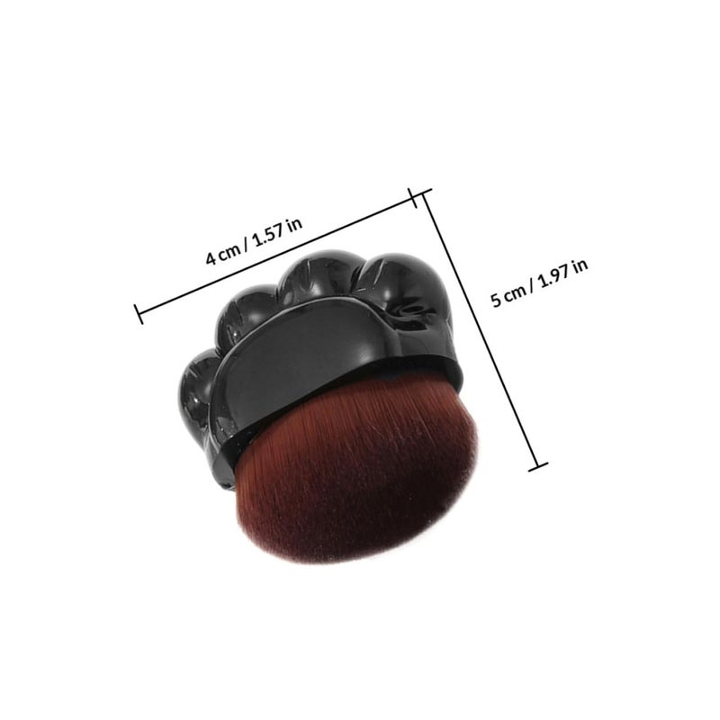 2pcs Women Makeup Foundation Brush Set Black Portable Liquid Foundation and Concealer Face Brush Soft Flat Top Blending for Precise Makeup Application - Image 2