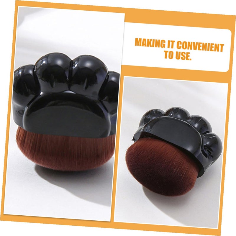 2pcs Women Makeup Foundation Brush Set Black Portable Liquid Foundation and Concealer Face Brush Soft Flat Top Blending for Precise Makeup Application - Image 4