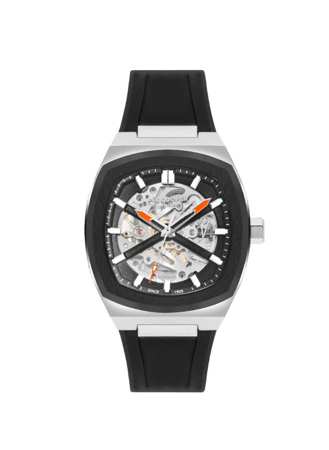 Lee Cooper Lee Cooper Men's G32665ZH Movement Watch, Automatic Display and Silicone Strap - LC07902.351, Black  - Image 1