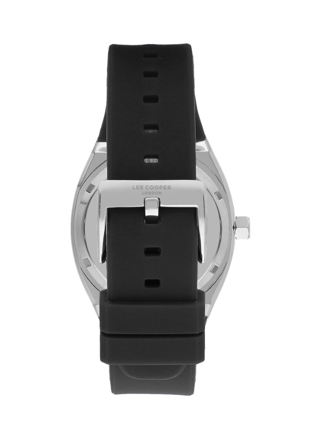 Lee Cooper Lee Cooper Men's G32665ZH Movement Watch, Automatic Display and Silicone Strap - LC07902.351, Black  - Image 2