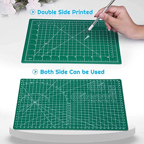 anezus Self Healing Sewing Mat, Rotary Cutting Mat Double Sided 5-Ply Craft Cutting Board for Sewing Crafts Hobby Fabric Precision Scrapbooking Project 9inch x 12inch(A4) - Image 4
