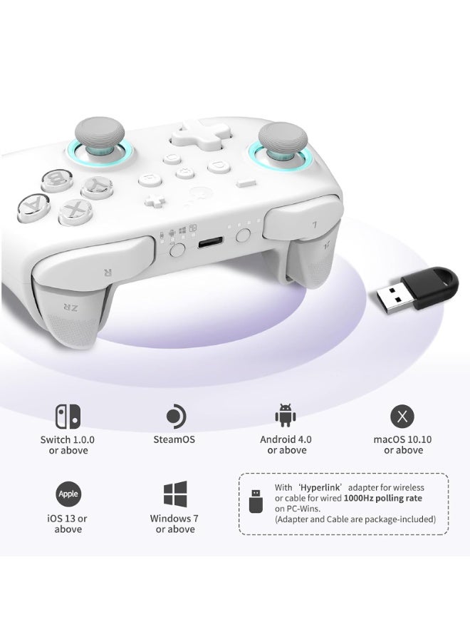Gulikit Kingkong 3 Max Controller for Switch,Hall Joysticks & Triggers, Maglev/Rotor/HD Vibration,1000Hz Polling Rate,RGB lights,for Switch/Android/iOS/macOS/Steam Deck - Image 5
