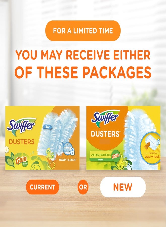 Swiffer عبوات إعادة تعبئة ممسحات سويفر للتنظيف، مصنوعة من سويفر، ممسحة ريشة وميكروفايبر بديلة للتخلص، لتنظيف الأثاث، الستائر، مراوح السقف، تساعد في إزالة المواد المسببة للحساسية، رائحة غين، 18 قطعة - Image 2