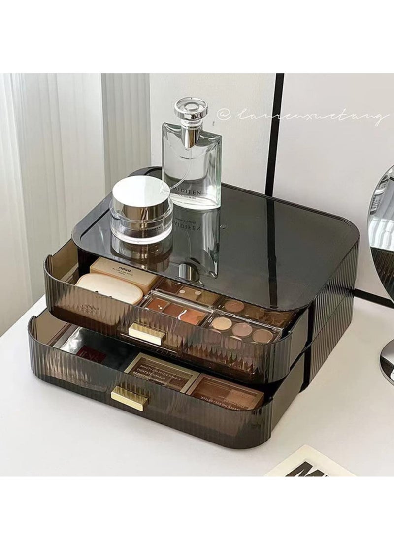 Sharpdo Makeup Organizer with Stackable Drawers, Bathroom Vanity Organizers and Storage, Ideal for Desk and Dresser Countertops, Great for Cosmetics , Skincare, Lipsticks（1 Drawer） - Image 5