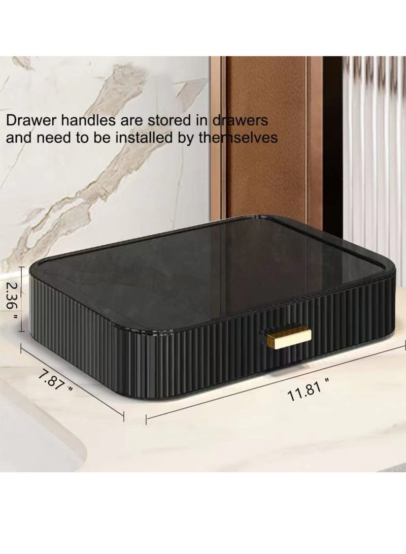 Sharpdo Makeup Organizer with Stackable Drawers, Bathroom Vanity Organizers and Storage, Ideal for Desk and Dresser Countertops, Great for Cosmetics , Skincare, Lipsticks（1 Drawer） - Image 2