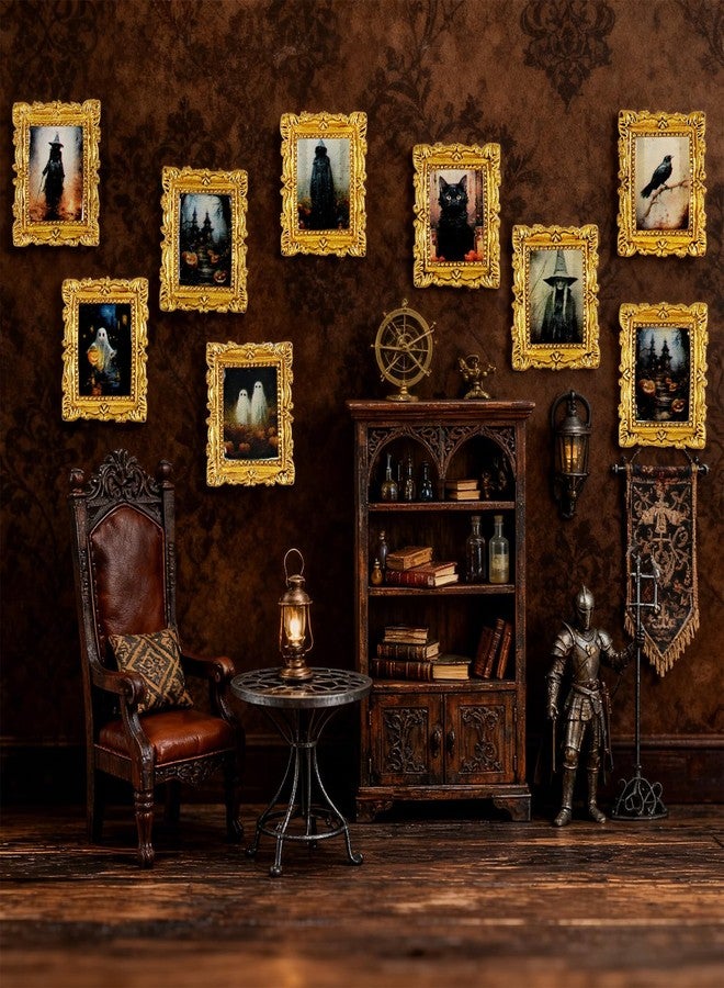 Furjane 10 Pcs Miniature Accessories of Magic Frames Tiny Scary Photo Frames for DIY Magic Witchy Mini House Diorama Decortion - Image 4
