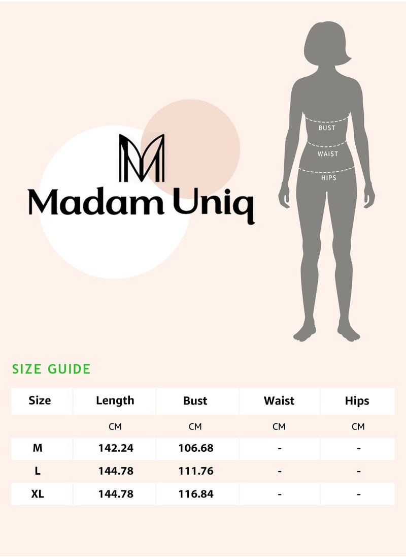 Madam Uniq - Long Dresses for Women Caftan Dress Batwing Sleeve Beach Kaftan for Women Vacation Outfits Geometric Lines - Image 1