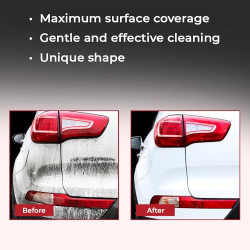 Hi-Tech NogHair Wash Brush – 14" Multi-Level Car Wash Brush TB-14X3CR – Soft Bristles for Scratch-Free Cleaning – for Cars, Trucks & SUVs – Fits Threaded Handle - Image 4