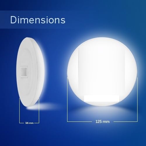 Halonix Polycarbonate Prime 12W Round Wall De-Light Slim Surface Downlighter | CCT-6500K Cool Day Light Lamp | Ceiling & Wall Light, Slim Decorative | Pack of 8 - Image 4