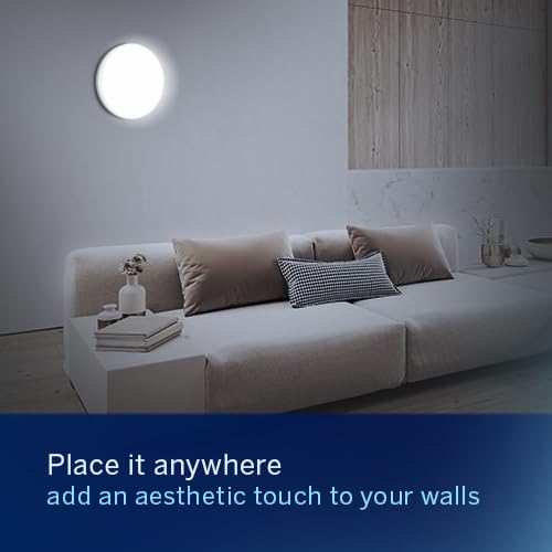 Halonix Polycarbonate Prime 12W Round Wall De-Light Slim Surface Downlighter | CCT-6500K Cool Day Light Lamp | Ceiling & Wall Light, Slim Decorative | Pack of 8 - Image 2