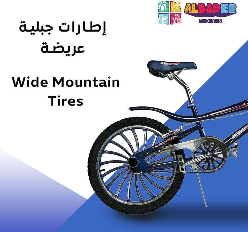 ALBADER Cobra 20 Inch Wide Wheels Kids Bike Dual Disc Brake Mountain Bicycle Adjustable Seat Alloy Frame Lightweight Sport Adventure MTB Kids Bicycle Off Road City Ride Gift for Boys Girls - Image 5