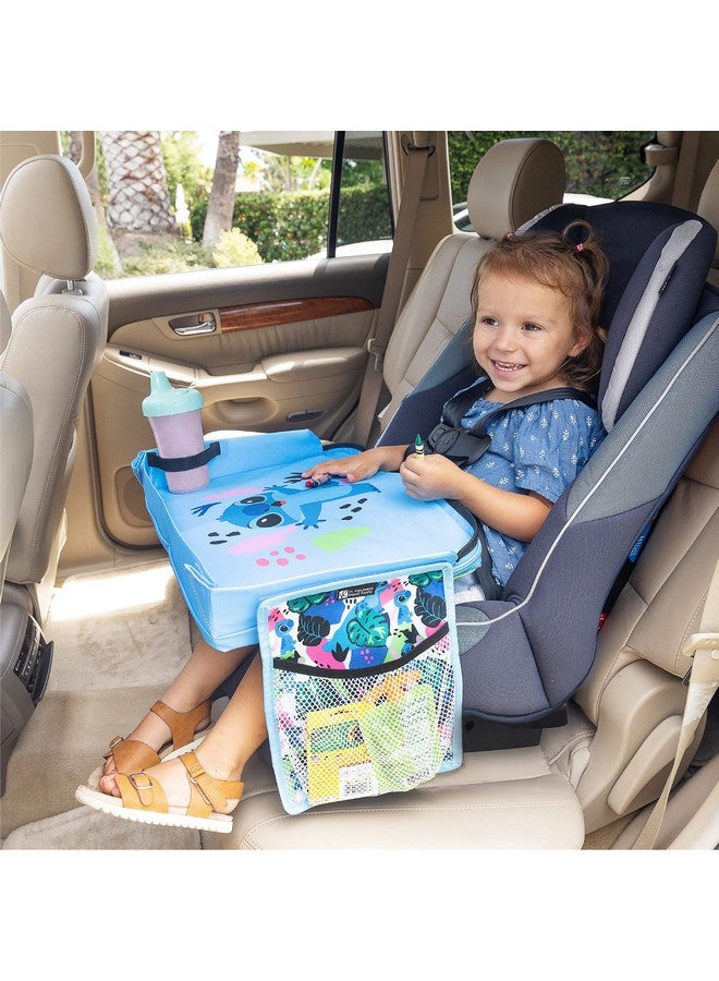 J.L. Childress Disney Baby 3-in-1 Travel Tray & iPad Tablet Holder - Car Seat Lap Tray for Toddlers, Kids - Use on Airplanes, Road Trips, Lap Desk - Tablet Holder and Carry Bag - Stitch - Image 5