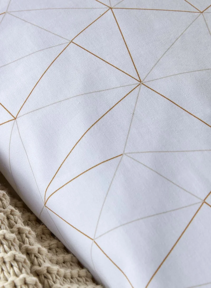 Christy Triangle King Duvet Cover Set Biscuit