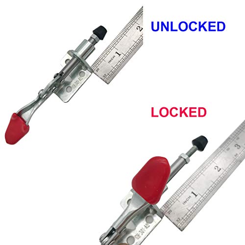 MIKMAYTOO Push Pull Action Toggle Clamps 6 PACK 301AM Latch Anti-slip Hand Tool 110Lbs Holding Capacity Quick Release Clamp … (301AM) - Image 2