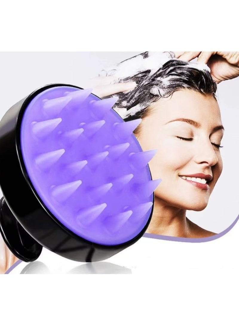 Heeta Hair Scalp Massager Shampoo Brush Black - Image 2