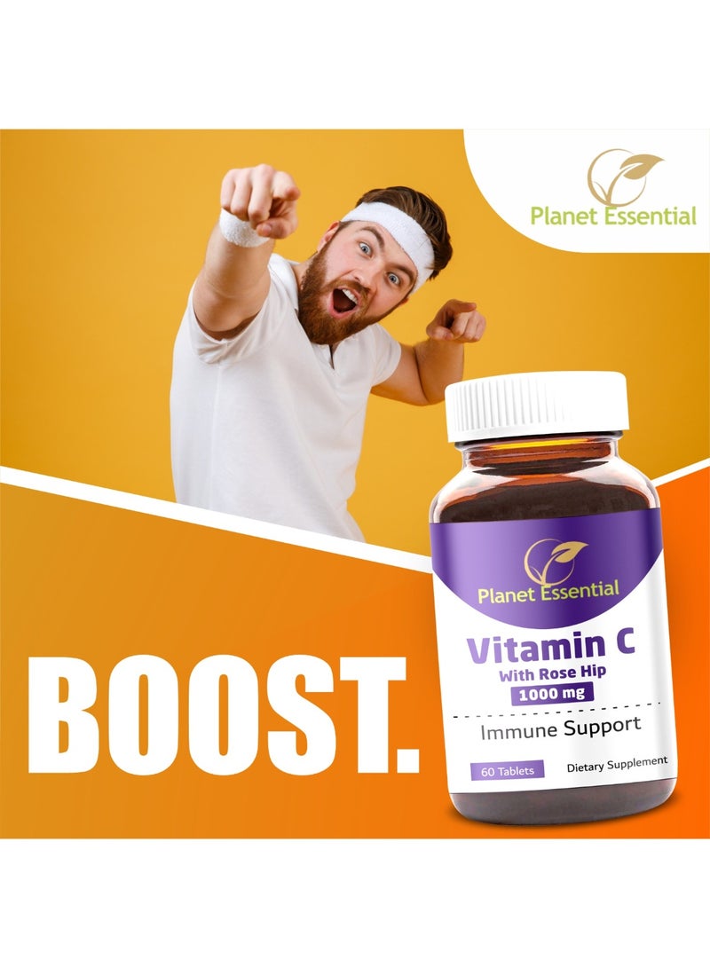 Planet Essential Vitamin C 1000mg With Rosehip 60 Tablets - Image 4