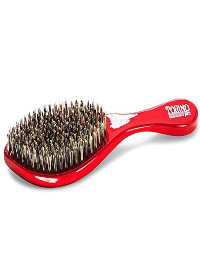 TORINO PRO WAVE BRUSHES BY BRUSH KING - Ing Extra Hard Curve Wave Brush With Reinforced Boar & Nylon Bristles Great For Wolfing Curved 360 Waves Brush - Image 1