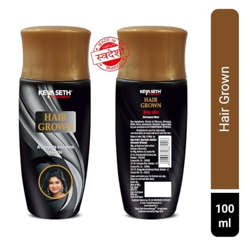 KEYA SETH AROMATHERAPY, DEVICE OF DROP KEYA SETH AROMATHERAPY Hair Grown Oil with Bhringraj for Hair Growth, Thicker, Darker & Shiny Hair with Methi & Amla for Men & Women Hair Oil 100mL - Image 2
