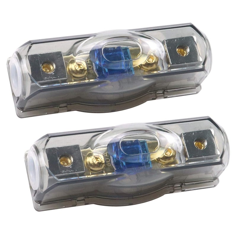 ZOOKOTO 60A Car Audio Power Wire Fuse Holder - 2 Pack - Image 1