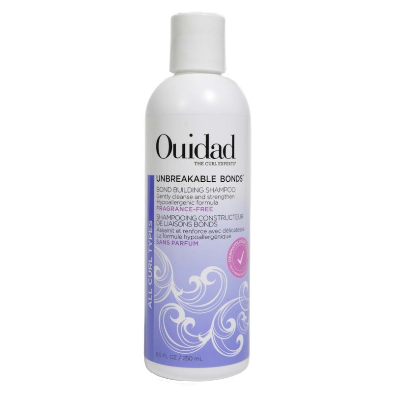 OUIDAD Unbreakable Bonds Bond Building Shampoo for Curly Hair - Fragrance Free - 8.5 oz - Image 1