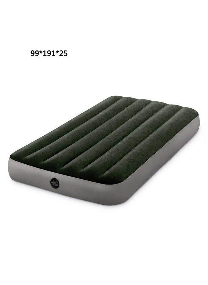 Intex Inflatable Mattress with Foot Pump，Indoor and Outdoor Inflatable Air Mattress，Thickening Outdoor Camping Air Mattress Bed，Classic Black Downy Airbed，Comfortable and Soft 99*191*25CM - Image 2