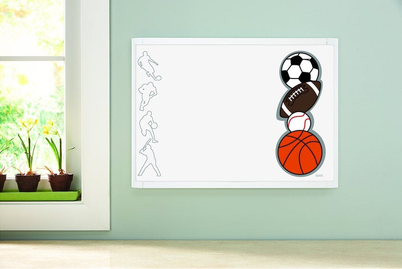 Quartet Sports Design Magnetic Combination Board, Bulletin and Whiteboard Combo, Pin Board, Lightweight Magnetic Dry Erase Board for School, Office, Home, 2 x 1.4 feet, 58 x 43 cm (23 x 17 inches) - Image 2