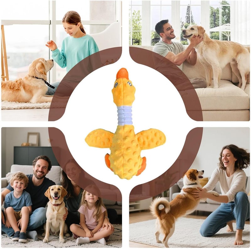Genérico Dog Bite Toys, Interactive Device That Emits Sounds and Resists Bites - Plush Bird Shape | for Garden, Living Room, Camping, Medium and Large Breeds - Image 5