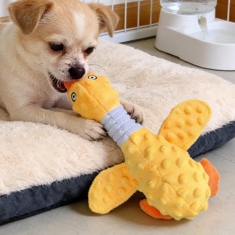 Genérico Dog Bite Toys, Interactive Device That Emits Sounds and Resists Bites - Plush Bird Shape | for Garden, Living Room, Camping, Medium and Large Breeds - Image 3
